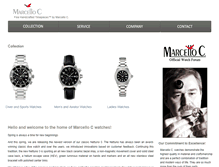 Tablet Screenshot of marcelloc-watches.com